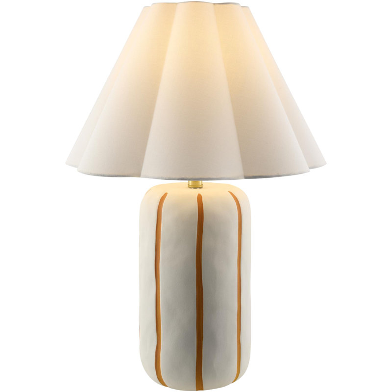 Lowrey Table Lamp, Orange, 25"H x 18"W x 18"D