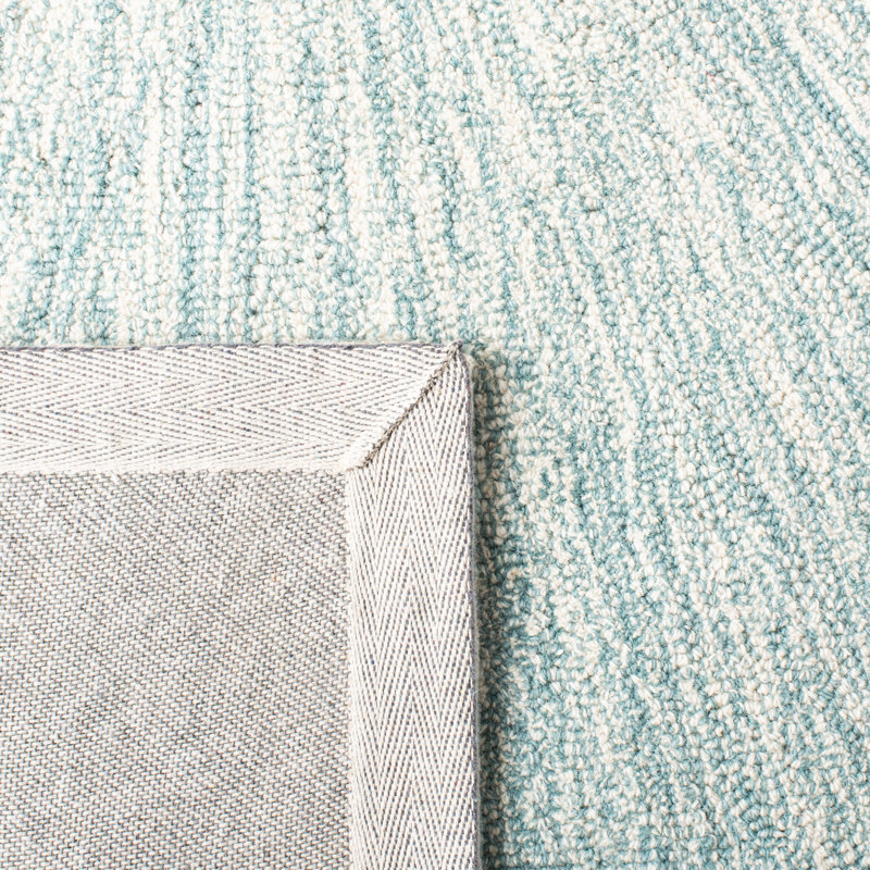 Balakrishna Micro-Loop Hand Tufted Wool And Cotton With Latex Abstract Rug, Rectangle 4' x 6'