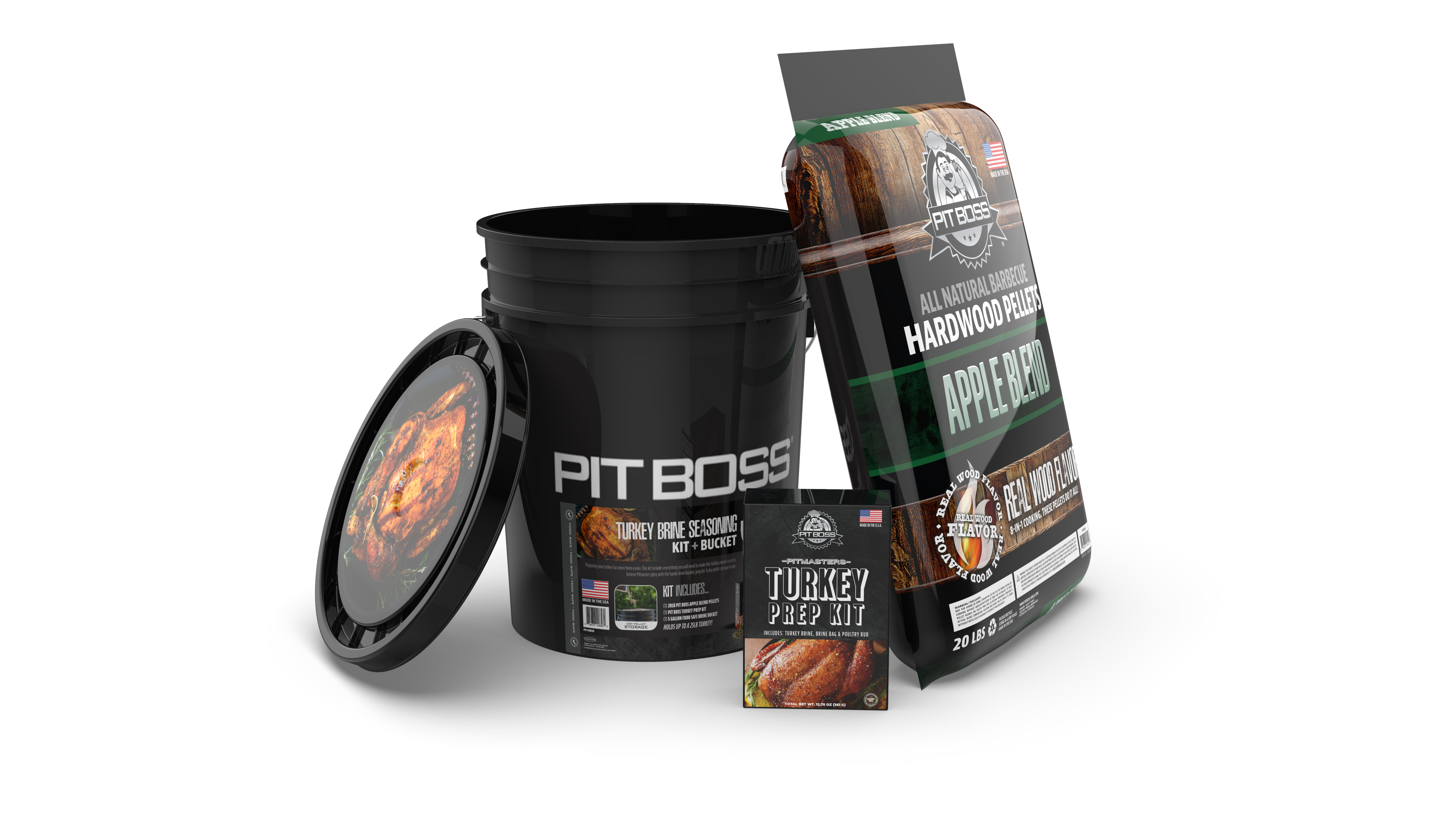 Pit Boss Turkey Brine Bag and Poultry Rub Prep Kit Pitmasters