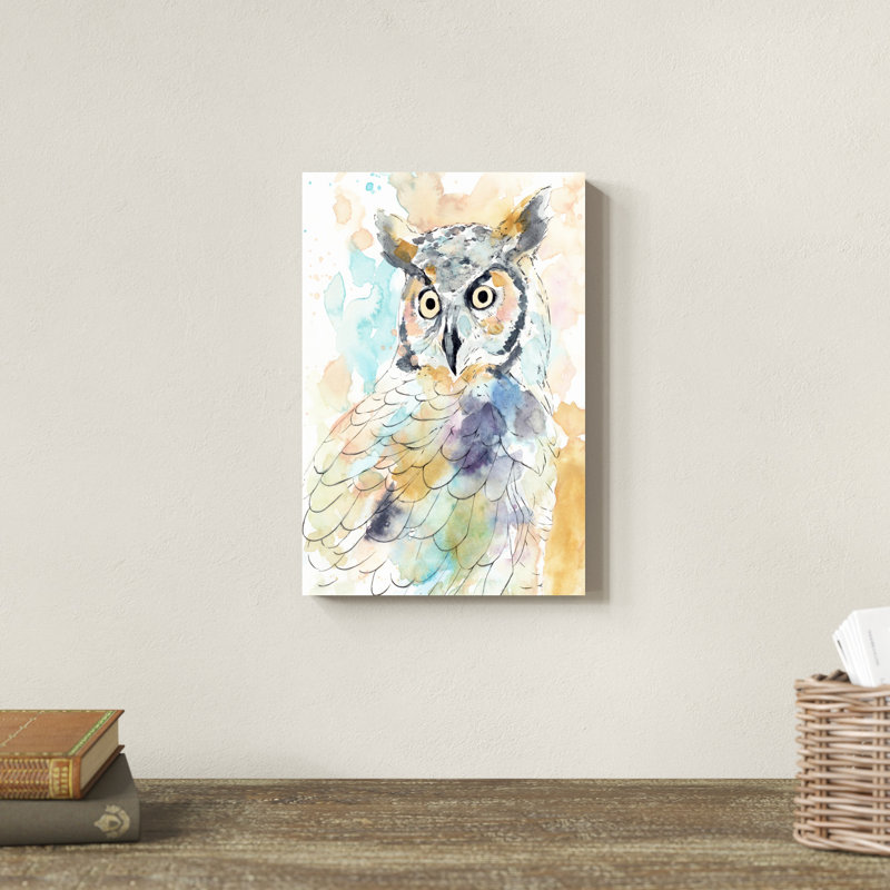 Hibou majestueux II, H 12 po x l 8 po