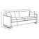Baber 91" Square Arm Sofa with Reversible Cushions
