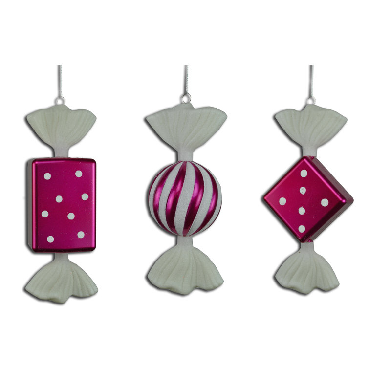 Ensemble d'ornement 3 pièces, Mauve