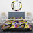 Multicolor Geometric Patchwork - Abstract Duvet Cover Set - Microfiber Polyester-386280790