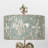 Chic Vintage Table Lamp With Distressed Design And Decorative Blue Shade For Rustic Home Decor