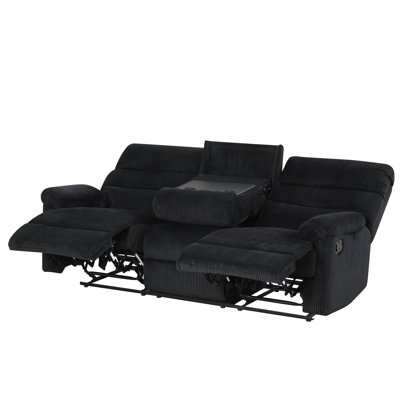 Coppock 15989BE617AE479A881F4978DB20223A Reclining Sofa , Black
