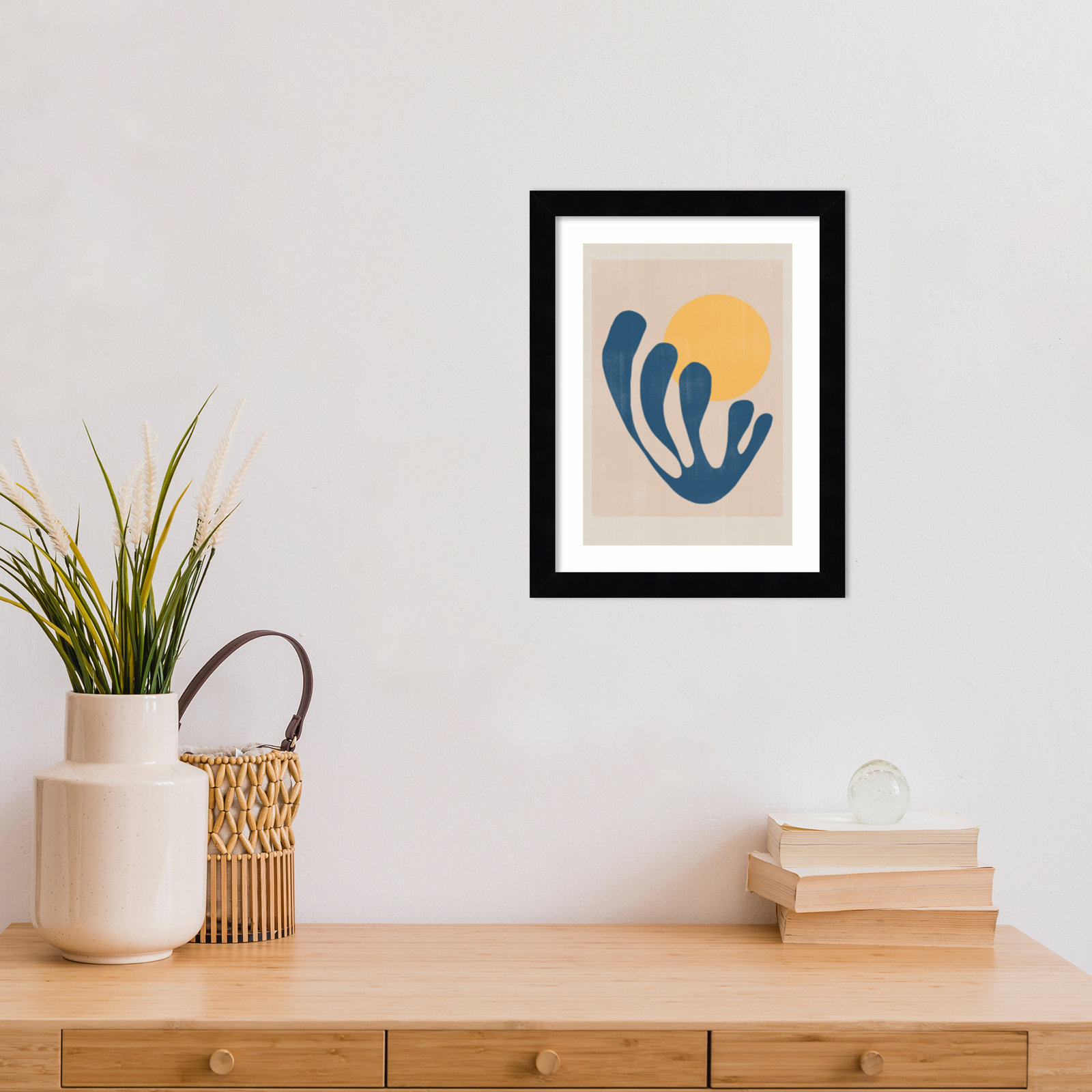 Giese "Modern Plant No. 1" Print, 13" H x 10" W, Black 