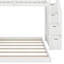 Lit superposé simple au-dessus de double avec tablettes à 3 niveaux, tiroirs et escalier de rangement Jullieta-814092371