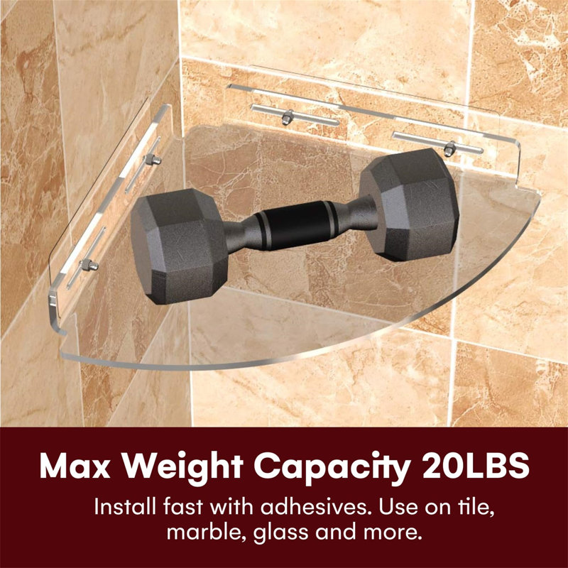 Colbe Stainless Steel Shower Shelf