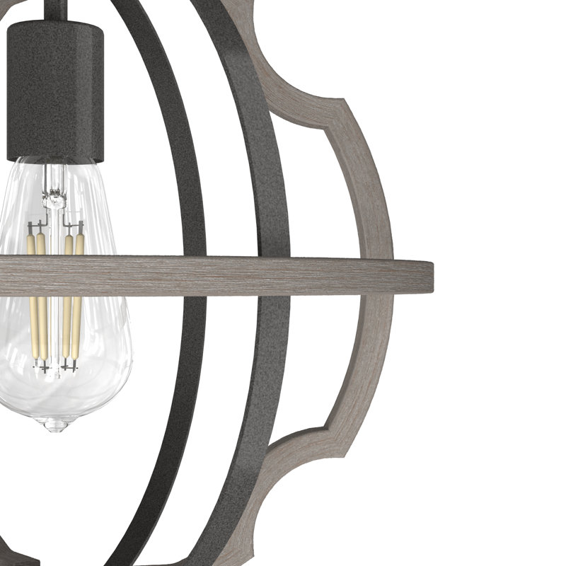 Stone Creek 1 - Light Globe Pendant, Black