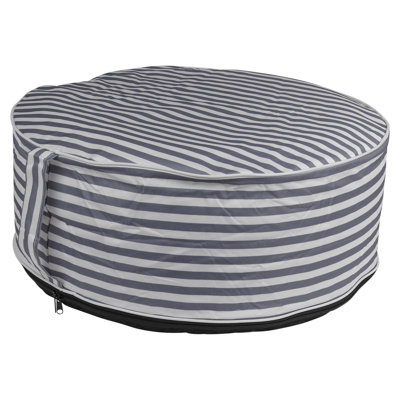 Upholstered Outdoor Ottoman with Sunbrella® Cushion