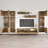 120" Modern Floating Wall Mounted Entertainment Center with 16-Color LED Lighting, High Gloss Finish-1148181318