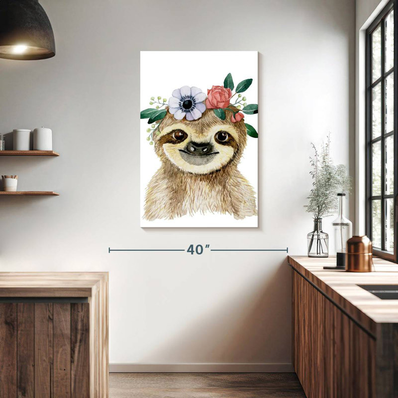 Brampt Cute Sloth, 39" H x 26" W