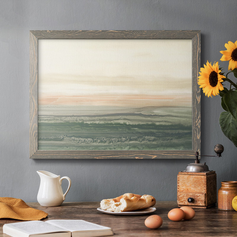 Atlantic Sunrise I, reproduction d'art sur toile, H 18 po x l 26 po x P 1,5 po, Gris