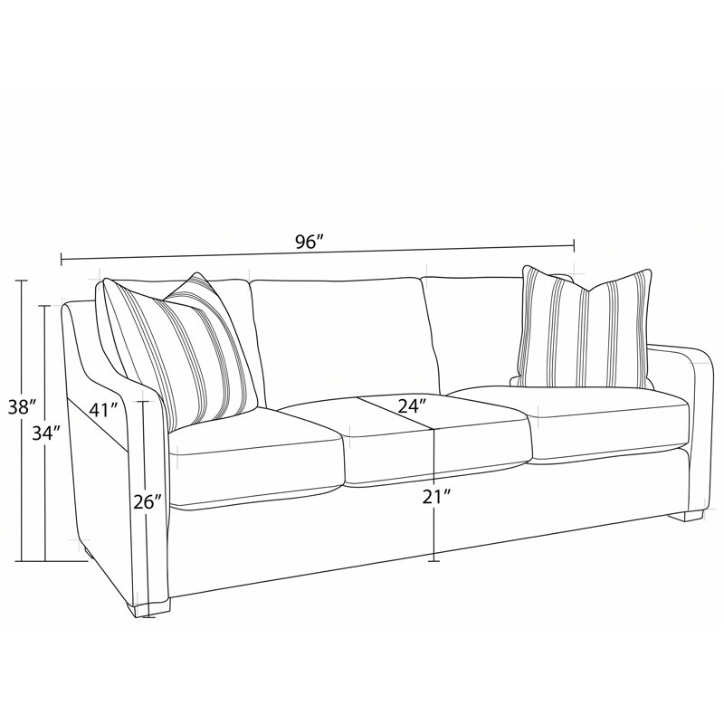 Filmore Sofa, Fabric: Social Light Fog
