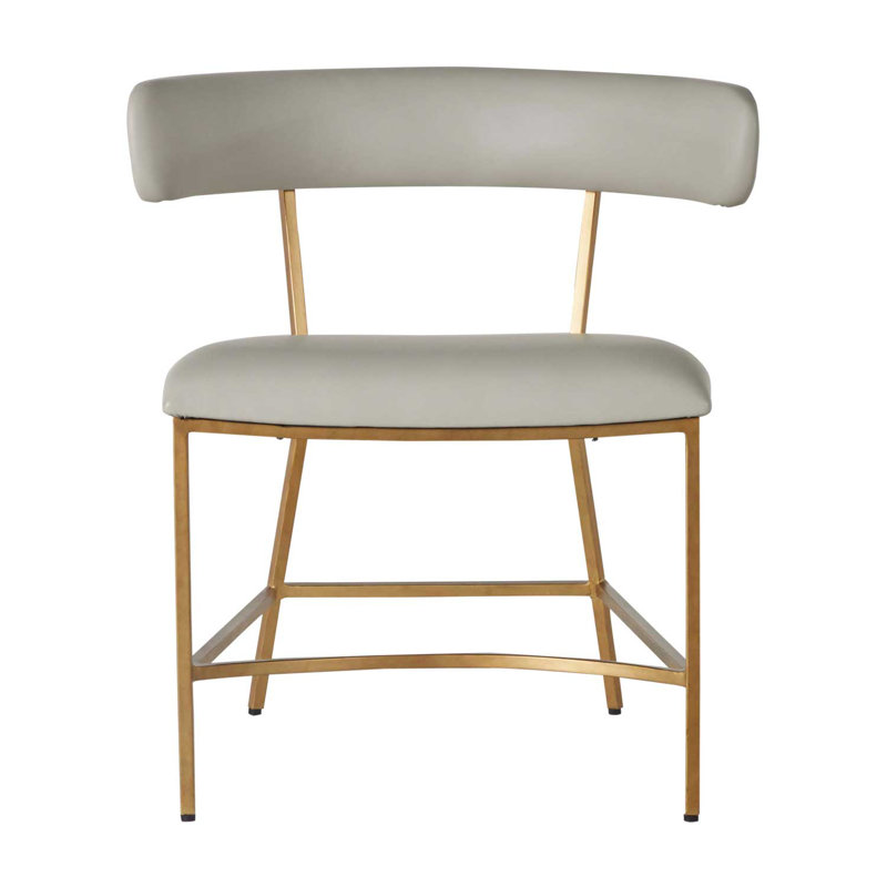 Mason Wing Back Side Chair in Light Gray