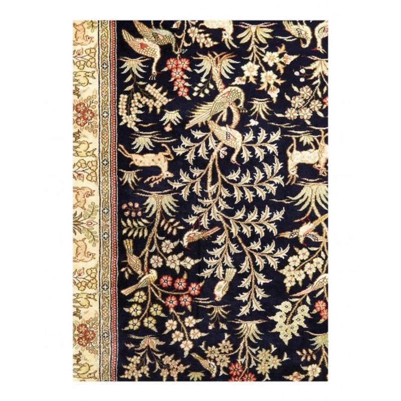 Prabh Oriental Area Rug in Blue