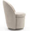 Fauteuil d'appoint rembourré pivotant avec dossier haut-1629528273