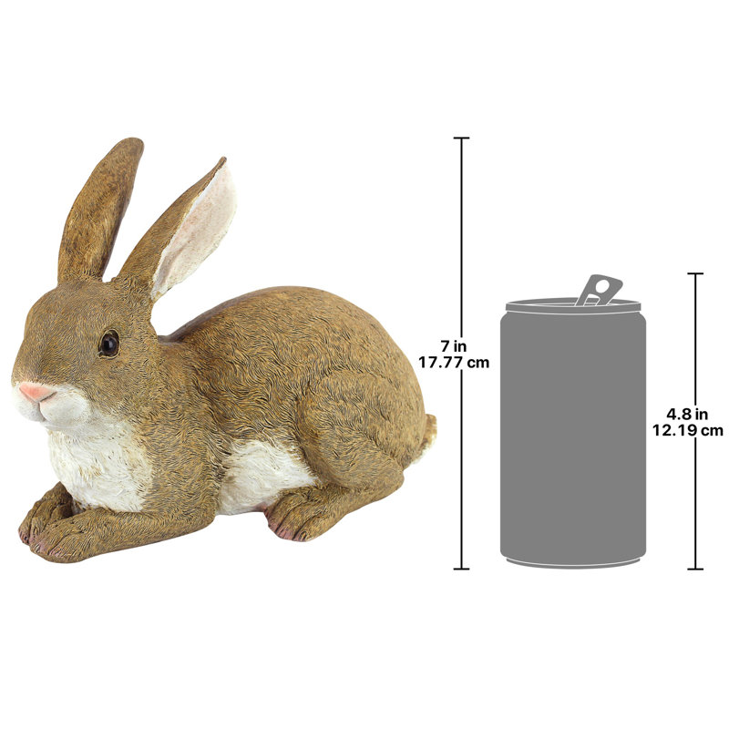 Statue de jardin Bashful, le lapin