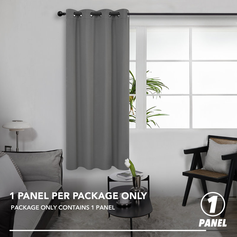 Preana Blackout Curtain Single Panel, 55cm Width x 240cm Drop