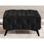 Whitby 80cm Wide Velvet Tufted Square No Pattern Footstool Ottoman-1447204514-1447204537