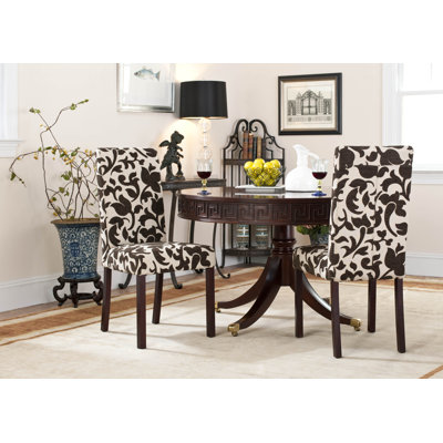 Chaise parsons rembourrée Stanford en brun / crème