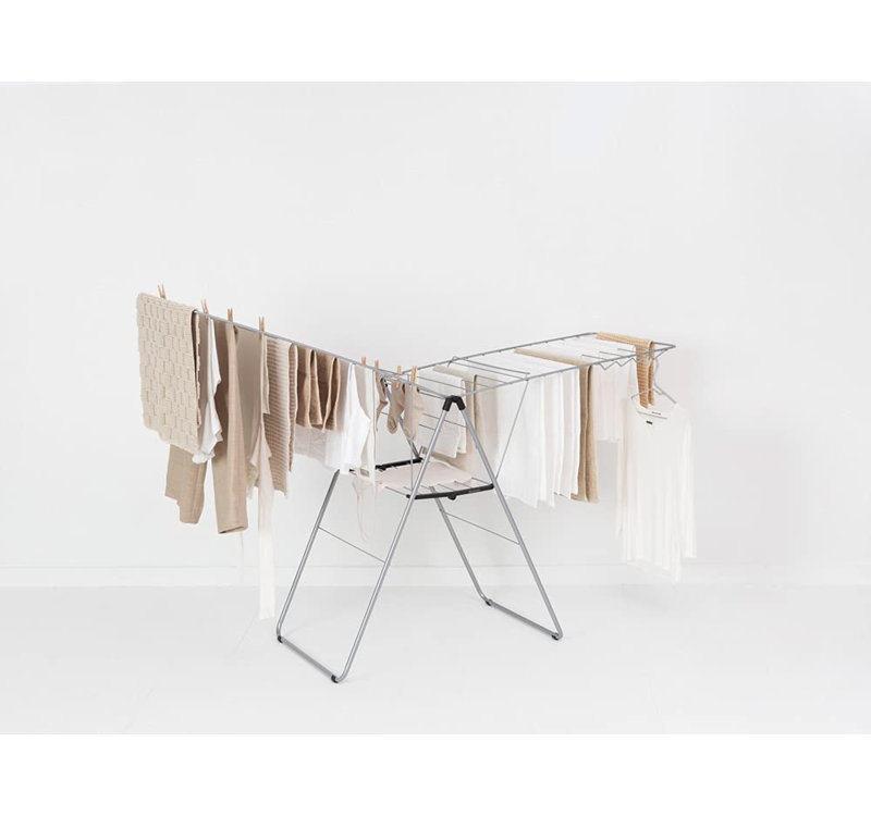 Brabantia Hangon 25 m Folding Drying Rack, Silver