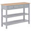 Table de bout en MDF gris