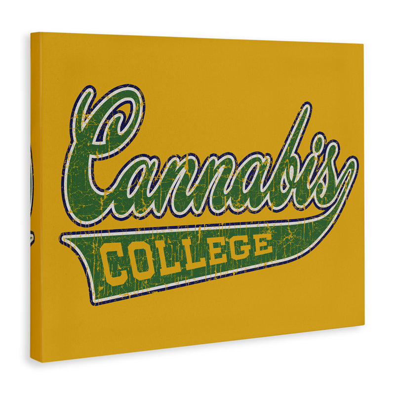 Art mural sur toile, "Cann Cannity College", H 30 po x l 40 po