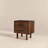 Mid-Century Modern Walnut Nightstand With Two Functional Drawers