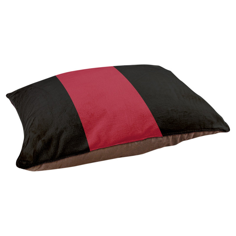 Coussin Arizona, Moyen (l 28 po x P 18 po x H 9,5 po), Noir / rouge Sedona / noir