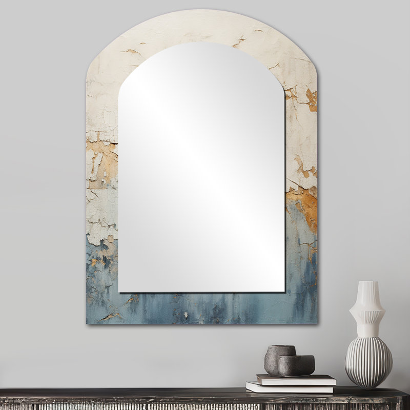 Or et peinture bleue Fusion, 34 po x 25 po