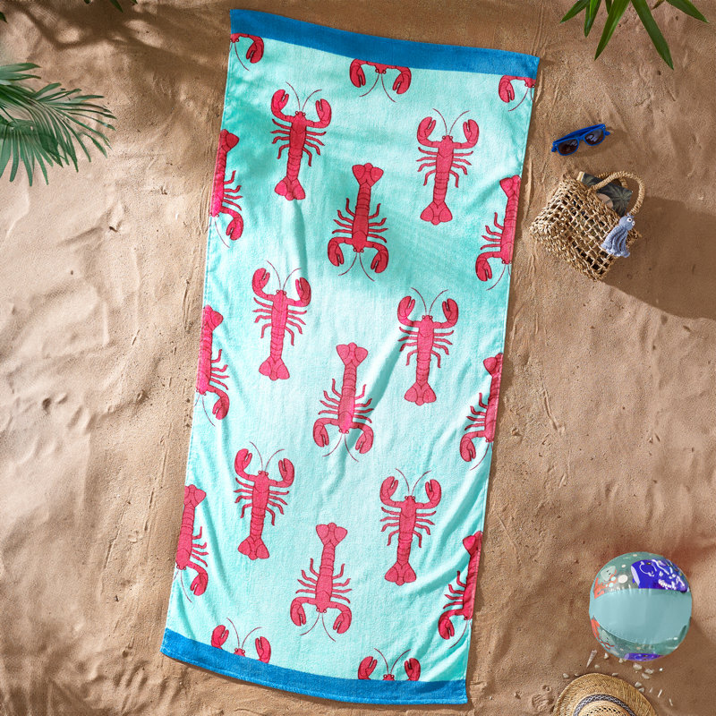 Lobster Cotton Beach Towel