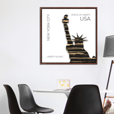 Urban Art NYC Statue Of Liberty by Melanie Viola - Print on Canvas