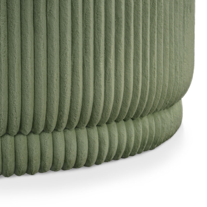 Repose-pieds Bessler Gregory avec rangement caché et mousse haute densité, Vert