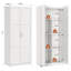 Armoire de rangement de 71 po de hauteur, garde-robe grande capacité, unité de rangement en bois-1559745645