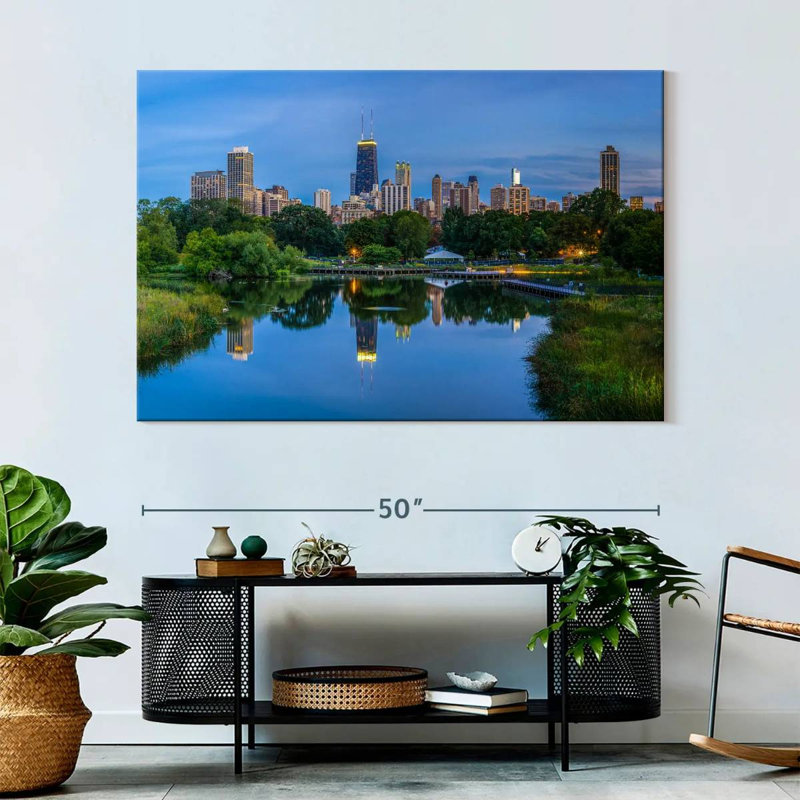 Sirci Chicago depuis Lincoln Park, H 34 po x l 51 po