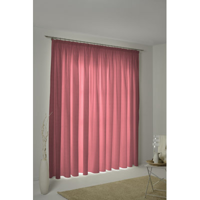 Uni Collection 100% Cotton Room Darkening Curtain Single Panel