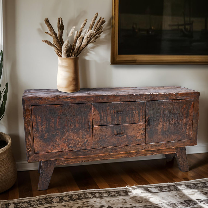Copper and Reclaimed Wood Buffet