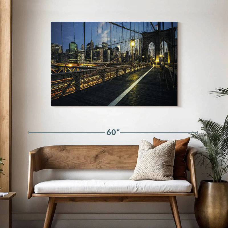Éclairage Brooklyn Bridge, H 30 po x l 45 po