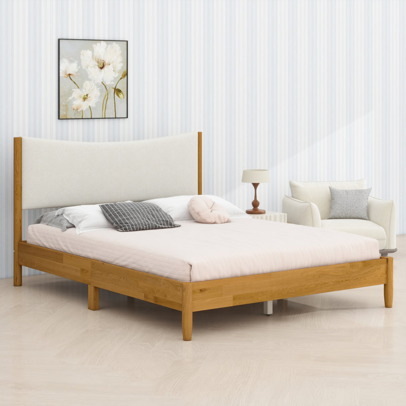 Lit plateforme moderne avec tête de lit Boucle