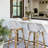 Branson Outdoor Woven Wicker Bar Stools