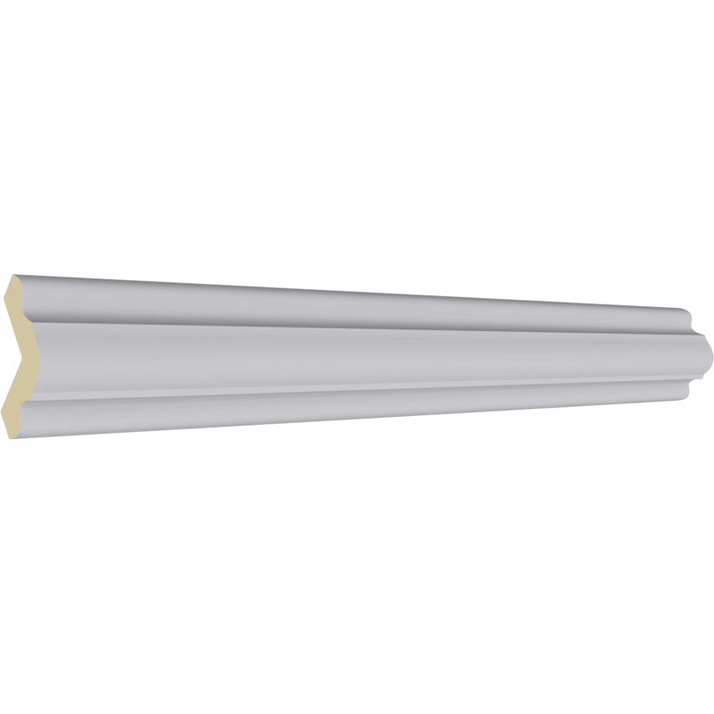 1 1/2"H x 1 1/2"P x 2 1/8"F x 94 1/2"L Bradford Smooth Corner Moulding