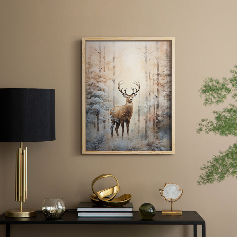 «Christmas Holiday Art» DCLxxxix, reproduction d'art encadrée - bois massif, Naturel, H 11 po x l 9 po