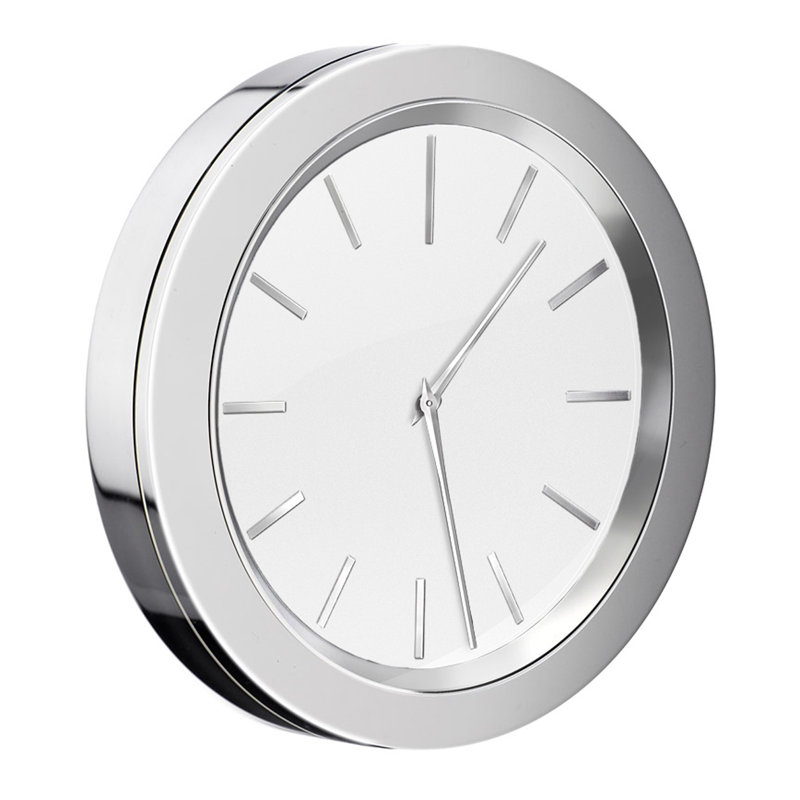 Mini horloge auto-adhésive, Blanc