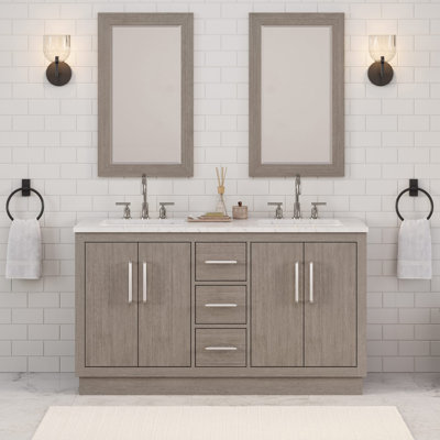 Ensemble de meuble-lavabo double 60 po Kamila