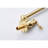 Wall Mount Folding Pot Filler Faucet Brushed Gold - 360 Rotation, Space Saving, Brass Construction, Double Handles For Easy Water Management, Corrosion Finish In Swivel, , Brass, Accurate Control,-574042010