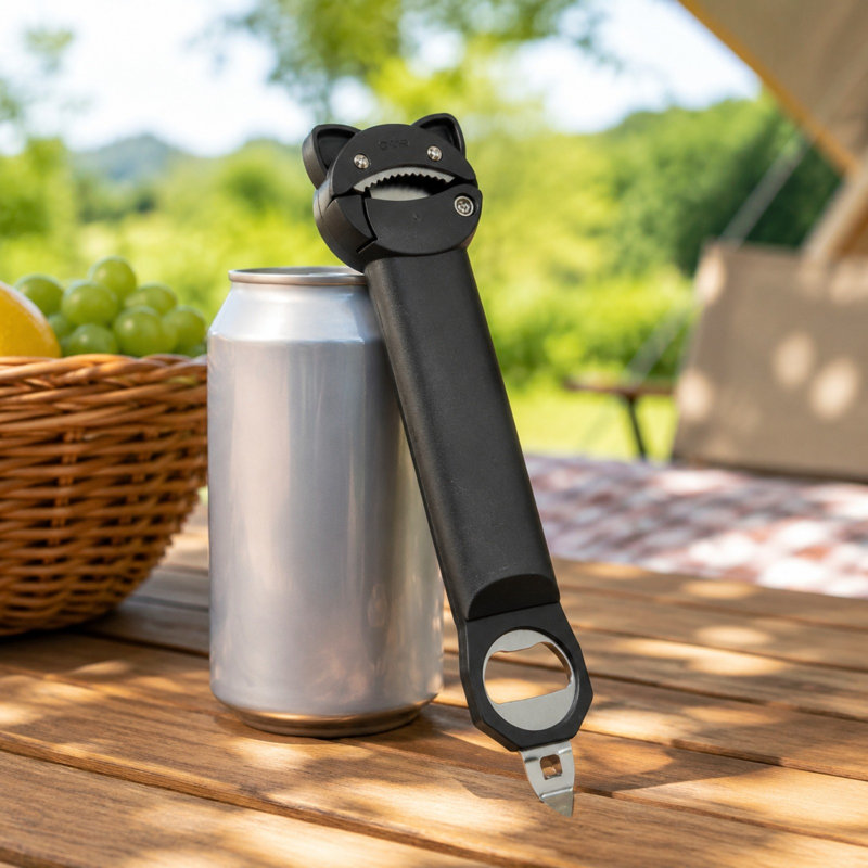 Outil d'ouverture de bouteille rétractable multifonctionnel pour bouteille d'eau avec couvercle pour bouteilles de bière
