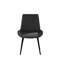 Chaise de salle à manger moderne avec pieds en métal - gris - 2 pièces-397066593-397066597