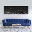 Toronto, impression sur toile monochrome-92518698