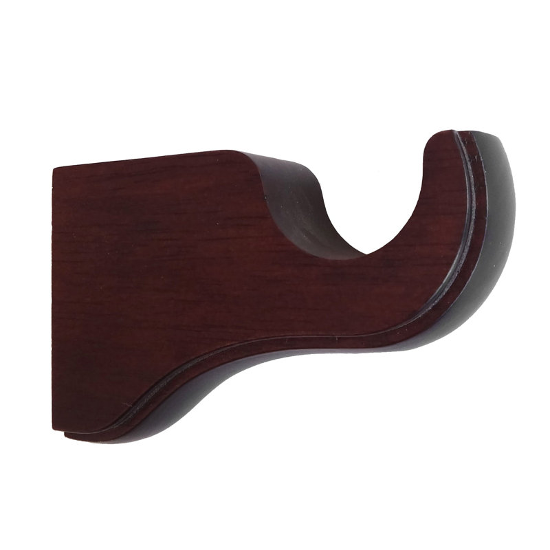 Ensemble de 3 tringles à rideaux en bois Wingman (1 3/8 po), Acajou antique